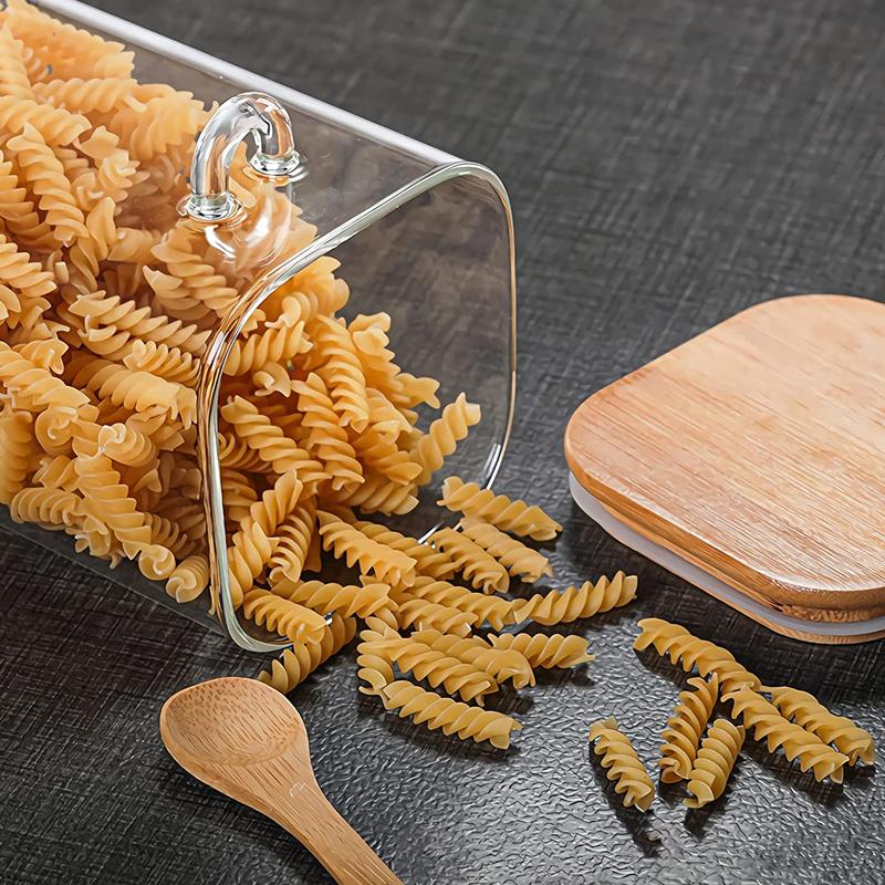 Glass Jar with Wooden Spoon (2000ml)