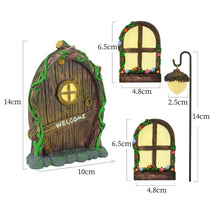 Load image into Gallery viewer, GREENHAVEN Fairy Door and Windows Set for Trees