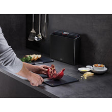 Load image into Gallery viewer, Joseph Joseph: Folio Steel 4 Piece Chopping Board Set - Carbon Black