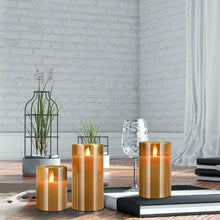 Load image into Gallery viewer, Flameless LED Flickering Candle Lights 3 Set - Brown