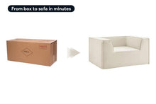 Load image into Gallery viewer, Ovela Softly Compressed Armchair (Cream)
