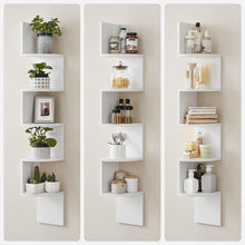Load image into Gallery viewer, Vasagle Floating Corner Shelf - 5-Tier (White)