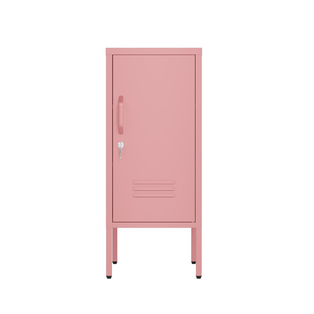 Fraser Country Milan Metal 1 Door Cabinet - Pink