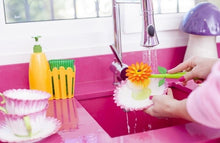 Load image into Gallery viewer, Vigar: Flower Power Sink Caddy Set + Dispenser - Orange (3pc Set)