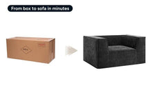 Load image into Gallery viewer, Ovela Softly Compressed Armchair (Charcoal)