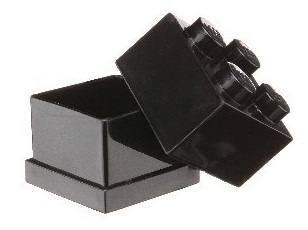 LEGO: Mini Box 4 - Storage Brick (Black)