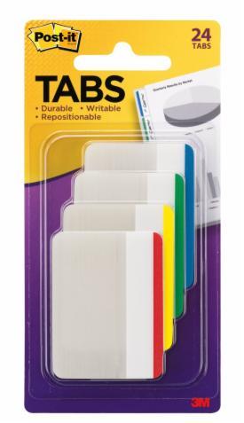Post-it Filing Tabs - Assorted Colours (Pack of 24) (2" x 1.5" Tabs)