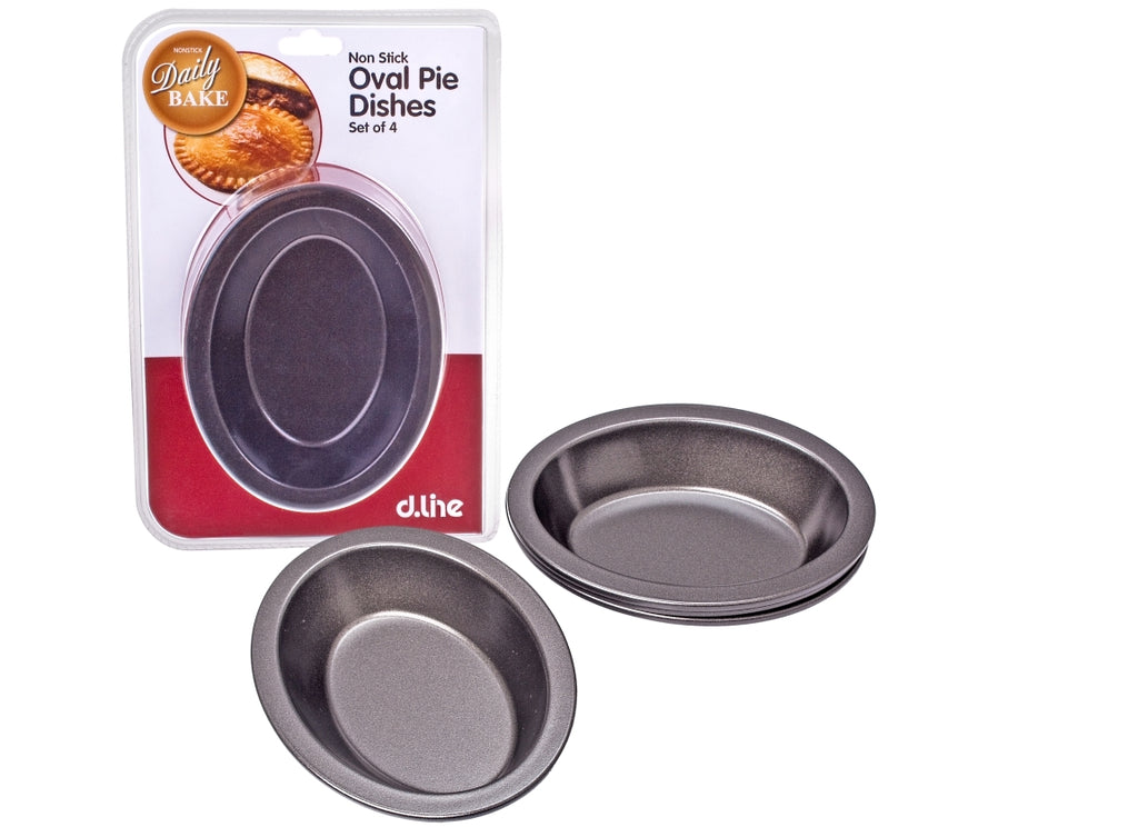 Non Stick Oval Pie Dish - Set of 4 - D.Line