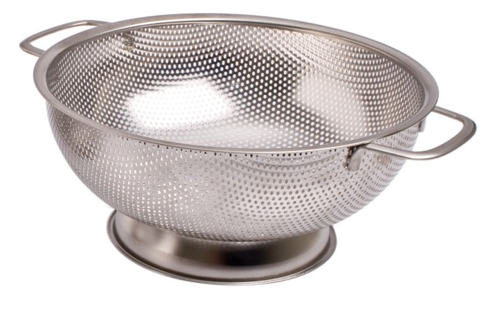 Stainless Steel Perforated Colander - 25.5cm
