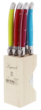 Load image into Gallery viewer, Andre Verdier Laguioles Debutant Serrated Table Knives (6pc Knife Block)