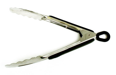 Heavy Duty Stainless Steel Tongs with Rubber Grip - D.Line