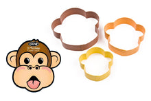 Load image into Gallery viewer, Coloured Monkey Cookie Cutters