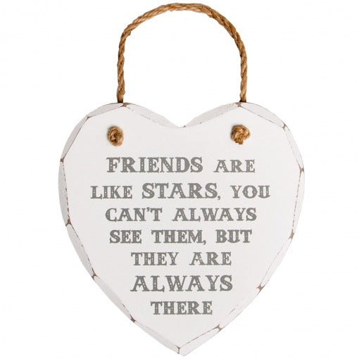 Friends Are Like Stars Heart Plaque - Sass & Belle