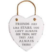 Load image into Gallery viewer, Friends Are Like Stars Heart Plaque - Sass &amp; Belle