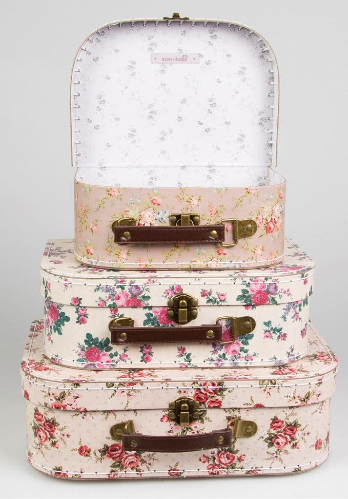 Sass & Belle: Vintage Rose - Suitcase Set