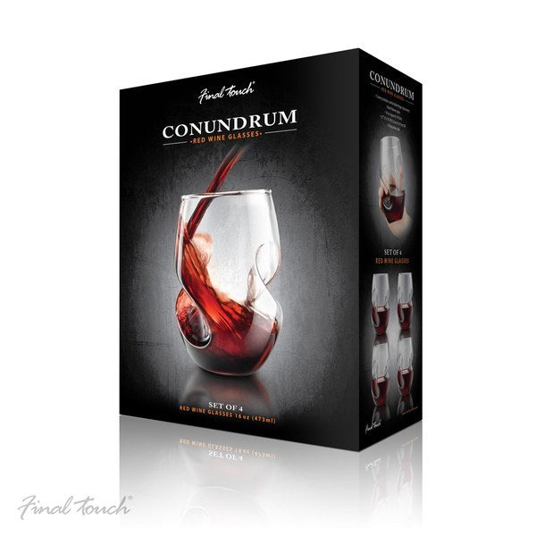 Final Touch: Conundrum Red Wine Glass Set