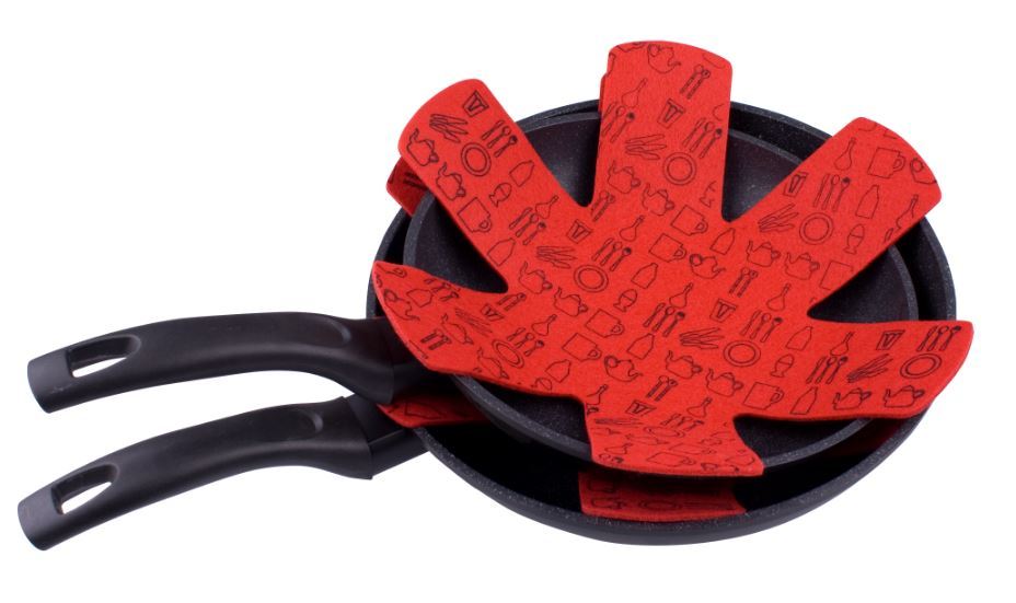Appetito: Pot & Pan Protectors - Red (Set of 2)