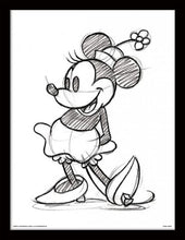 Load image into Gallery viewer, Disney Minnie Mouse Sketch - Framed