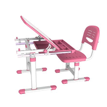 Load image into Gallery viewer, Brateck: Kids Height Adjustable Desk &amp; Chair Set- Pink