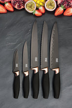 Load image into Gallery viewer, Taylor&#39;s Eye Witness: 5pc Brooklyn Sloping Knife Block - Copper