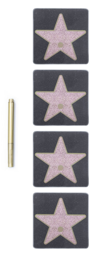 Thumbs Up! Hollywood Star Name Coaster Set