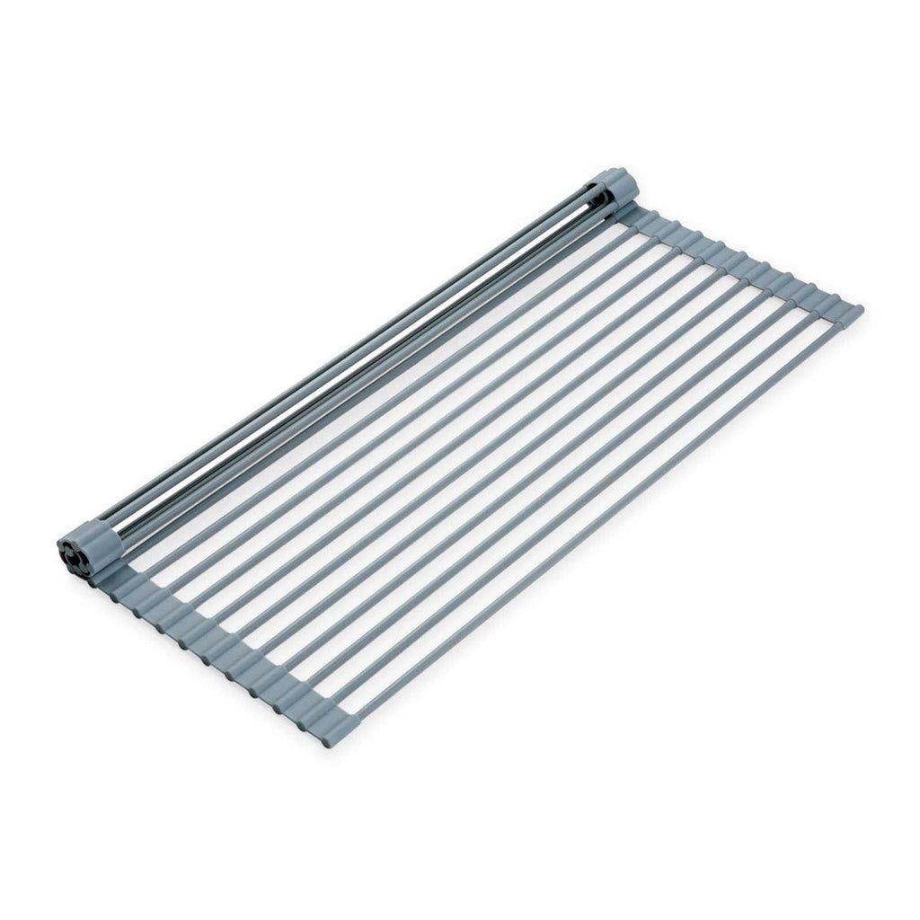 Over Sink Roll-Up Draining Rack Grey (48 X 24cm) - D.Line