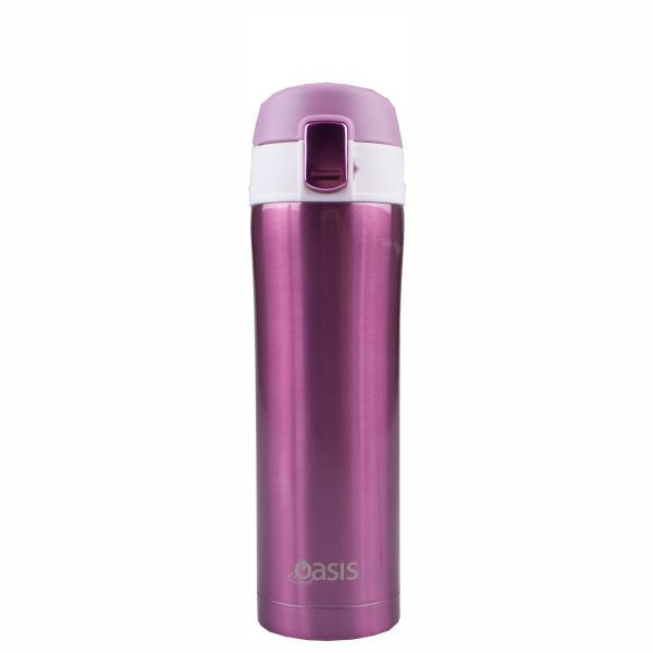 Oasis Flip-Top Vacuum Flask - Blush (420ml) - D.Line