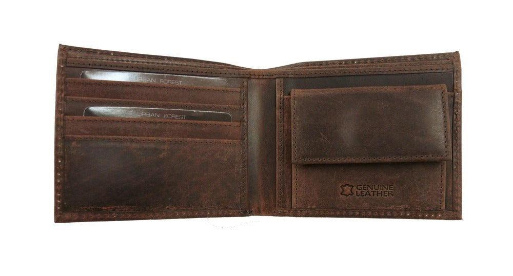Logan Leather Wallet - Brown - Urban Forest