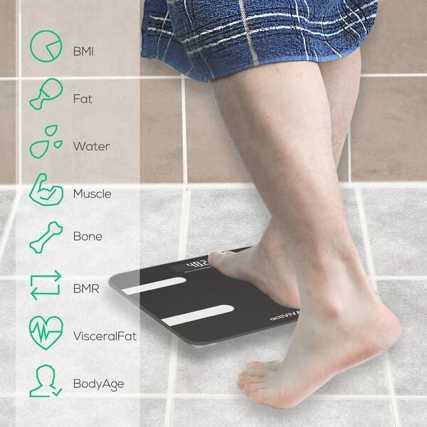 mbeat "actiVIVA" Bluetooth BMI and Body Fat Smart Scale with Smartphone APP