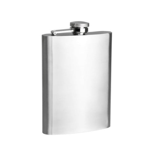 Hip Flask Plain Satin (8 Oz/236 ml) - D.Line