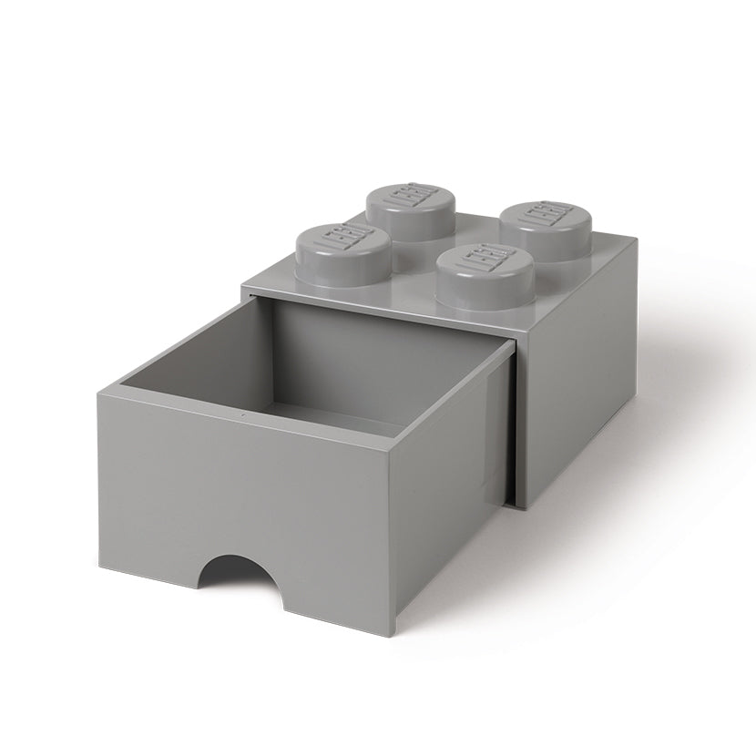 LEGO Storage Brick Drawer 4 (Stone Grey)