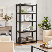 Load image into Gallery viewer, 5-Tier Adjustable Modular Boltless Garage Shelving Unit - 120x50x180cm