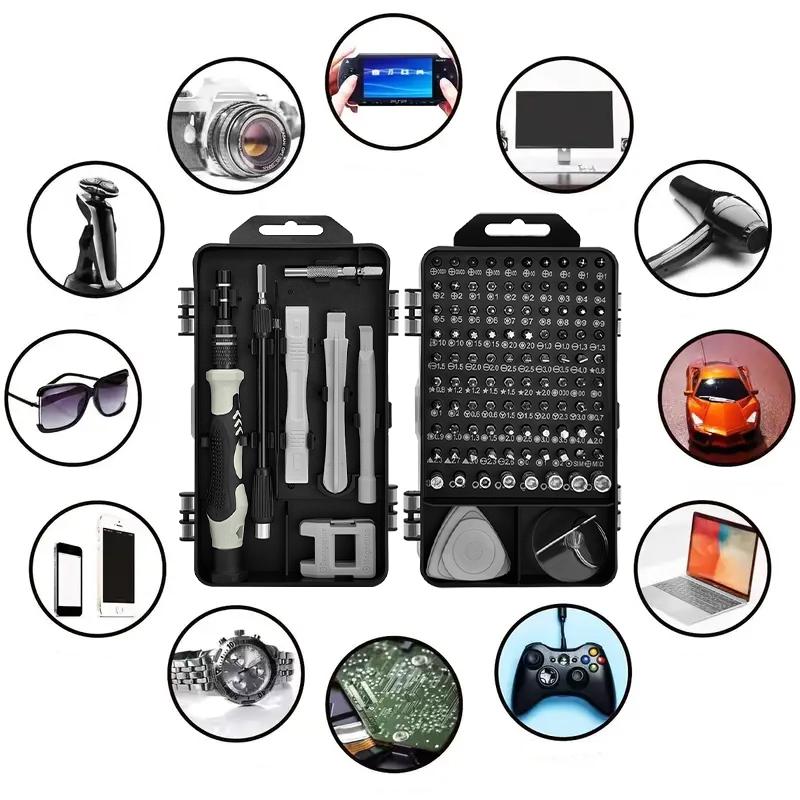 115-in-1 Repair Precision Screwdriver Set - Black