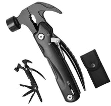 Load image into Gallery viewer, Multi-Purpose Hammer Camping Multi Tool - Black