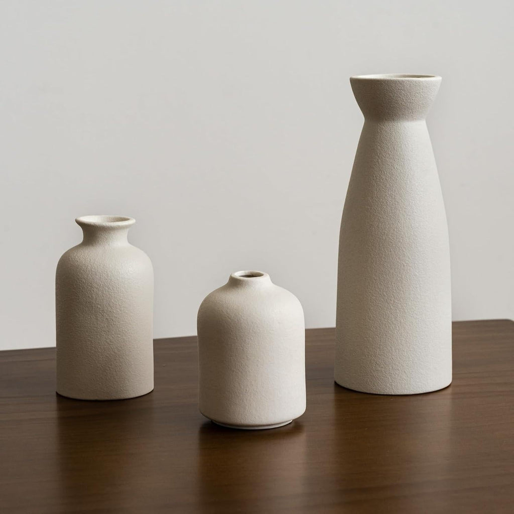 Fraser Country: Minimalist Vase Set - Cream (Set of 3)