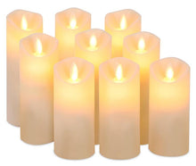 Load image into Gallery viewer, Flameless Remote Controlled Electronic Candle Set of 9 - Ivory