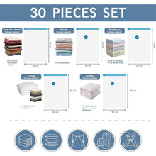 Load image into Gallery viewer, STORFEX Space Saver Bags with Hand Pump - Set of 30