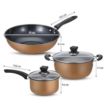Load image into Gallery viewer, COOKOZZY 3 - Piece Nonstick Pots and Pans Set