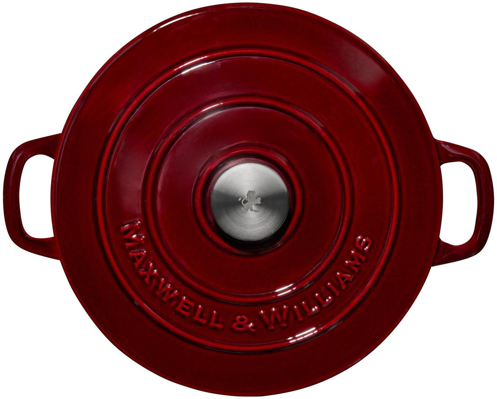 Maxwell & Williams: Cast Iron Braiser - Merlot (27cm/3.3L)