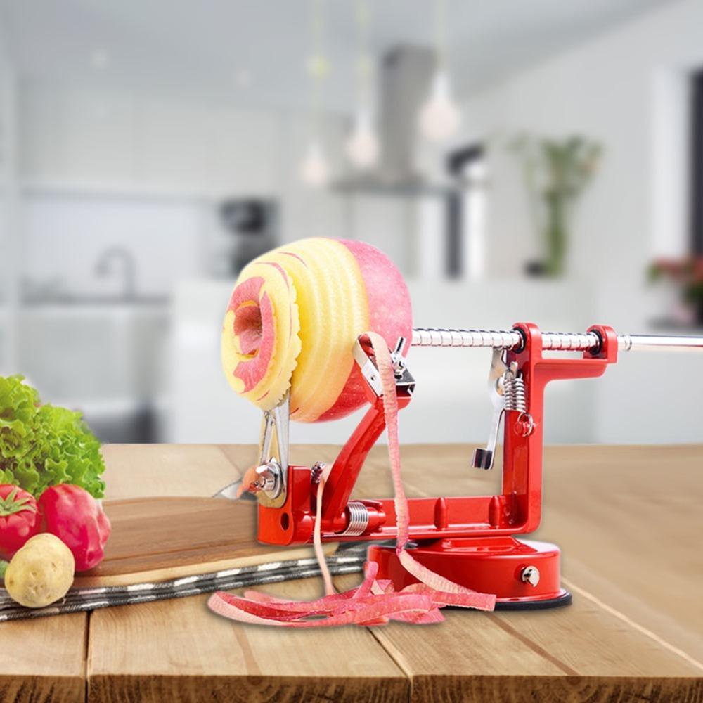 Ape Basics: 3-in-1 Stainless Steel Apple Peeler Corer Slicer with Suction Base
