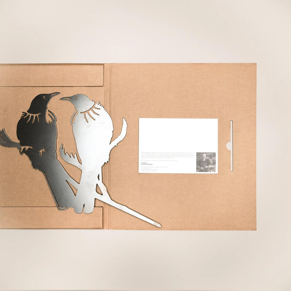 MetalBird Tui Twosome Garden Art