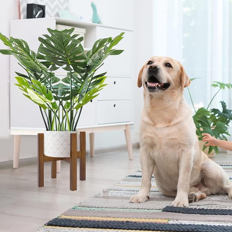 GREENYHAVEN 2-Pack Plant Stands - Brown