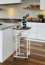 Load image into Gallery viewer, Fraser Country 4-Tier Kitchen Trolley