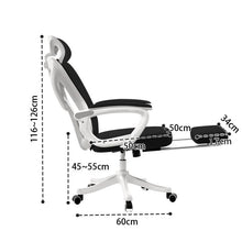 Load image into Gallery viewer, Ergonomic Office Chair with Adjustable Headrest - Black