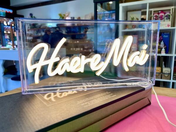 Moana Road: Neon Light - Haere Mai White