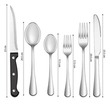 Load image into Gallery viewer, OZZYCOOK 49-Piece Stainless Steel Silverware Set with Non-Slip Cutlery Organizer