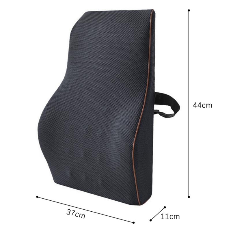 COMFEYA Memory Foam Lumbar Support Pillow - Black