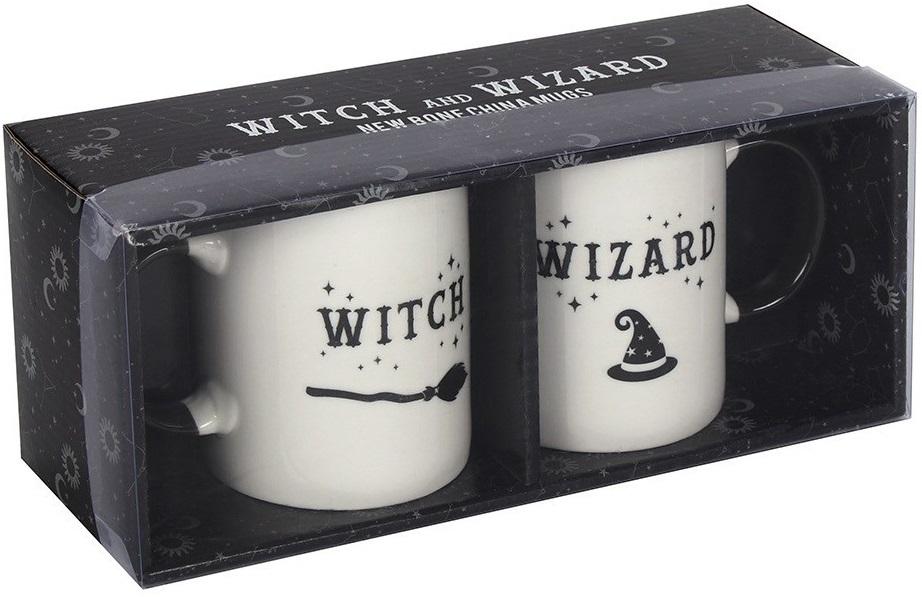 Witch and Wizard Novelty Mug Set