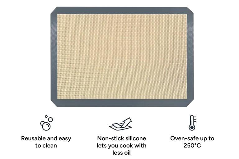 Reusable Silicone Baking Tray Mats (3 Pack) - Essentials For You