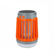 Load image into Gallery viewer, Solar Powered LED - Portable Camping Lantern &amp; Pest Killer (Orange)